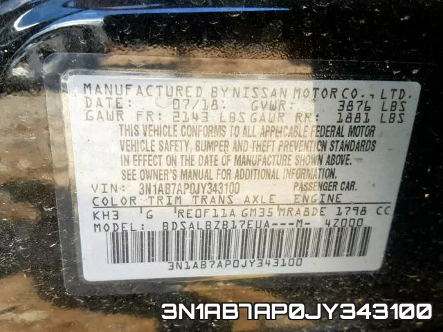 3N1AB7AP0JY343100 фото 2