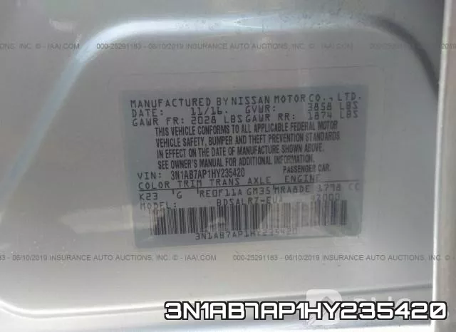 3N1AB7AP1HY235420 фото 10