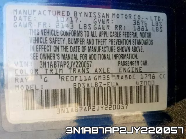 3N1AB7AP2JY220057 фото 2
