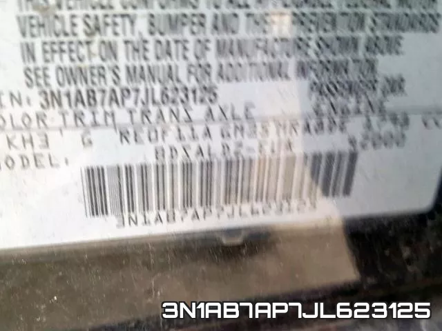 3N1AB7AP7JL623125 фото 2