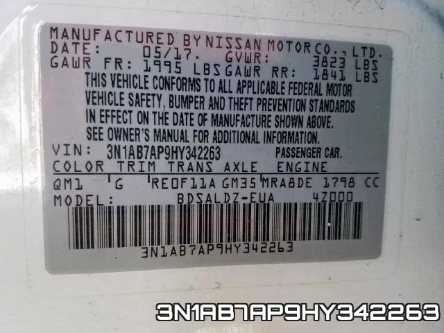 3N1AB7AP9HY342263 фото 2