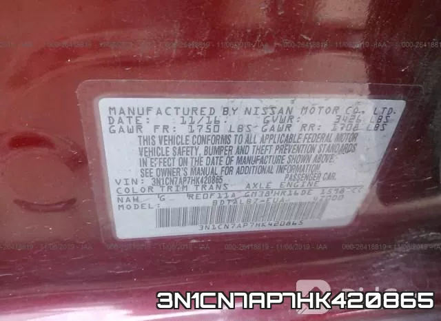 3N1CN7AP7HK420865 фото 10