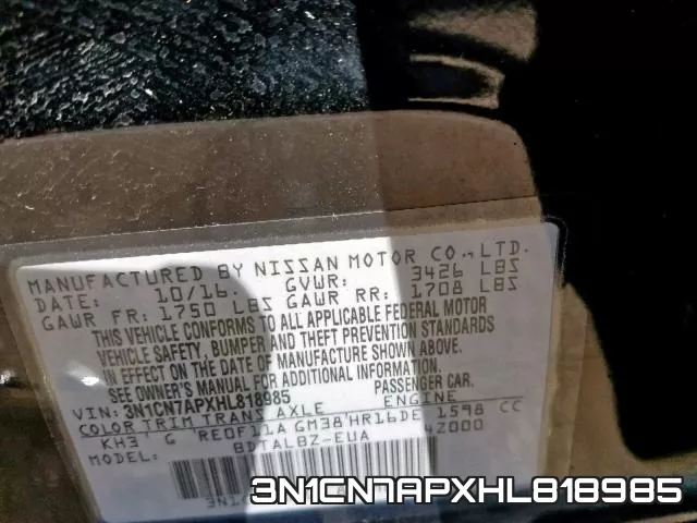 3N1CN7APXHL818985 фото 2
