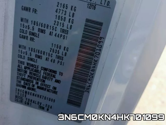 3N6CM0KN4HK701099 фото 2