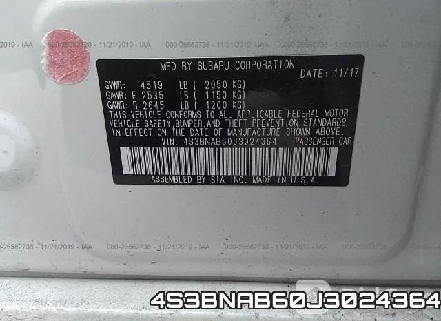 4S3BNAB60J3024364 фото 10