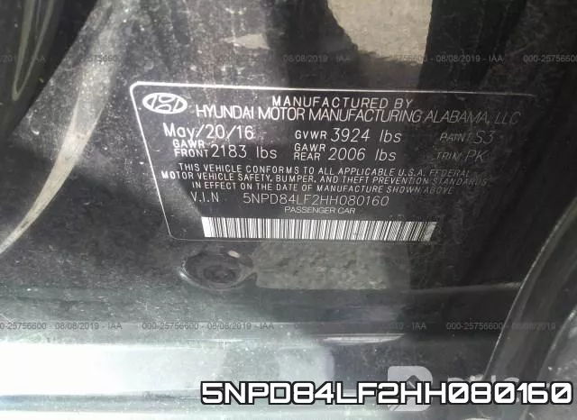 5NPD84LF2HH080160 фото 10
