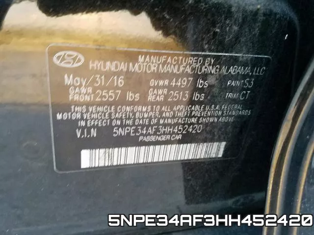 5NPE34AF3HH452420 фото 2