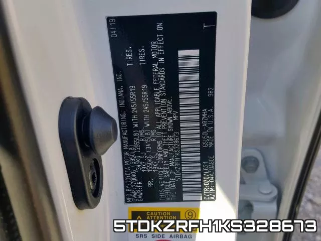 5TDKZRFH1KS328673 фото 2