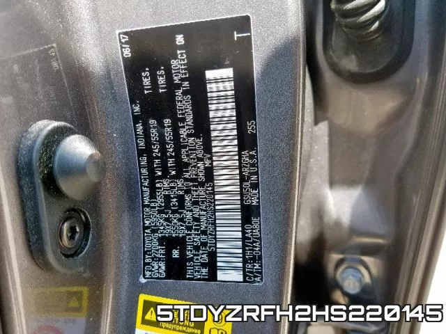 5TDYZRFH2HS220145 фото 2