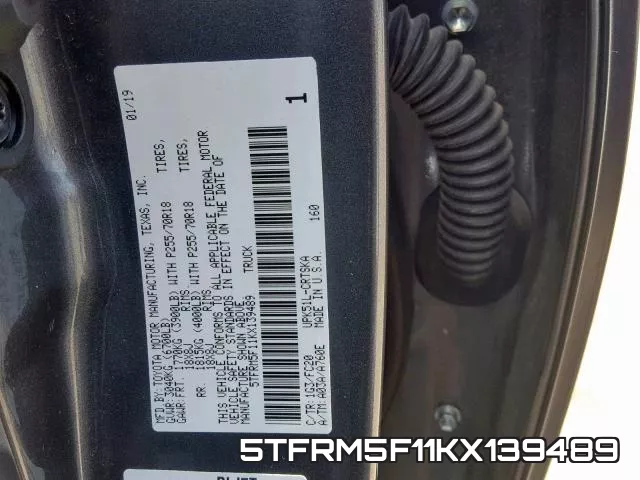 5TFRM5F11KX139489 фото 2