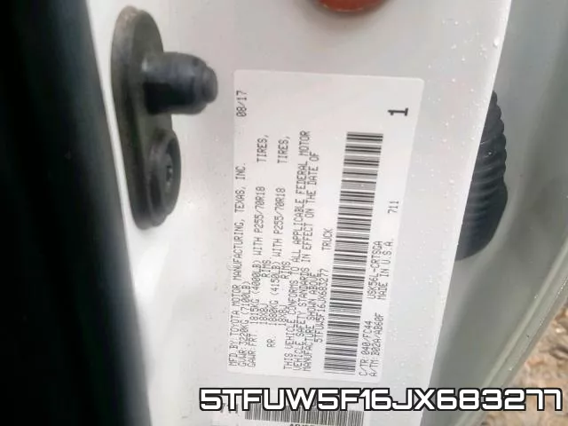5TFUW5F16JX683277 фото 2