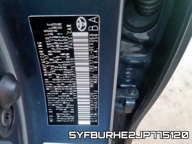 5YFBURHE2JP775120 фото 2