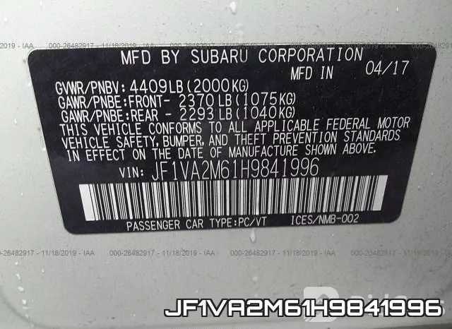 JF1VA2M61H9841996 фото 10