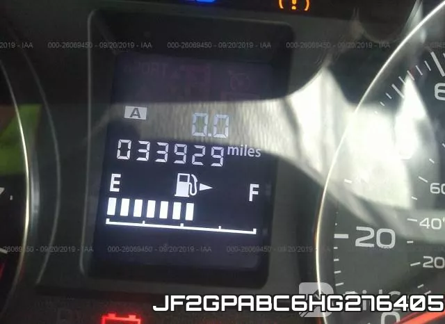 JF2GPABC6HG276405 фото 8