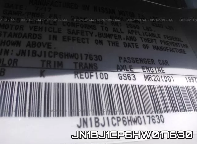 JN1BJ1CP6HW017630 фото 10