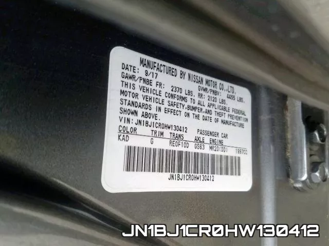 JN1BJ1CR0HW130412 фото 2