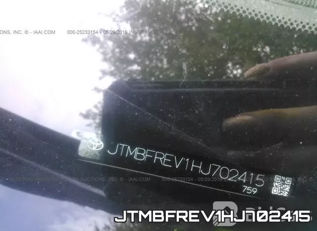 JTMBFREV1HJ702415 фото 8