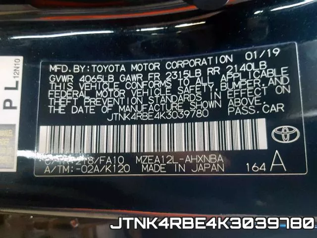 JTNK4RBE4K3039780 фото 2