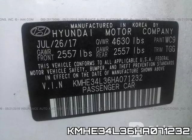 KMHE34L36HA071232 фото 10