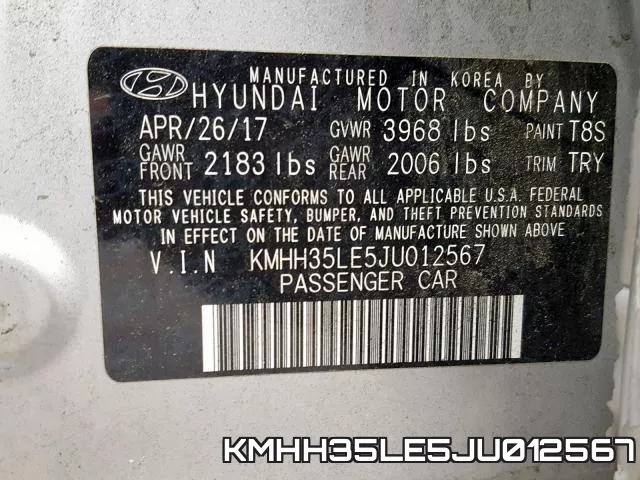 KMHH35LE5JU012567 фото 2