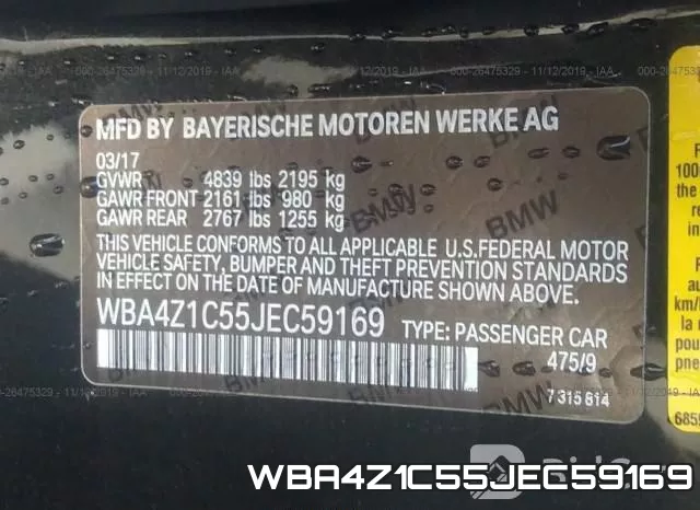 WBA4Z1C55JEC59169 фото 9
