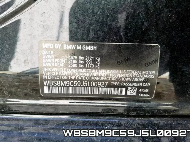 WBS8M9C59J5L00927 фото 2
