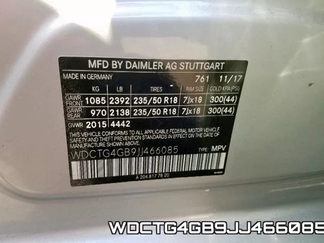 WDCTG4GB9JJ466085 фото 2