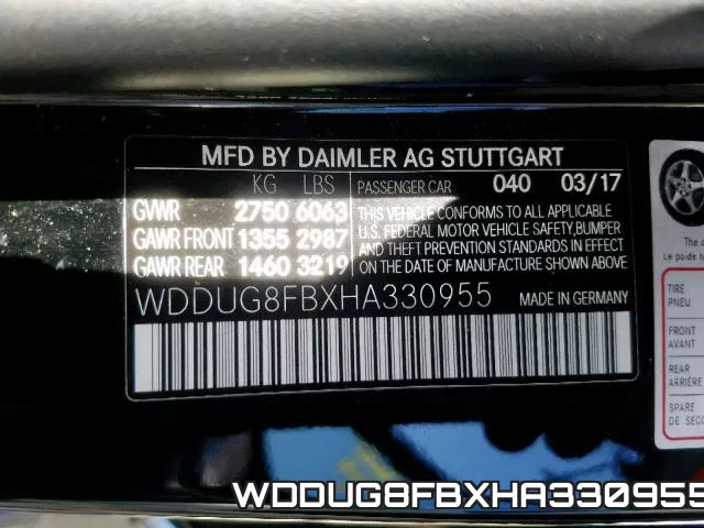 WDDUG8FBXHA330955 фото 2
