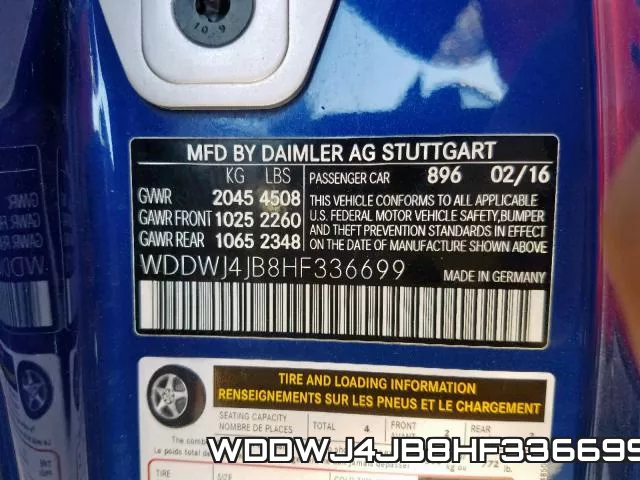 WDDWJ4JB8HF336699 фото 2