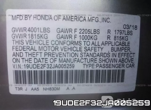 19UDE2F32JA005259 фото 10