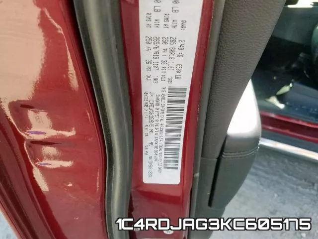 1C4RDJAG3KC605175 фото 2