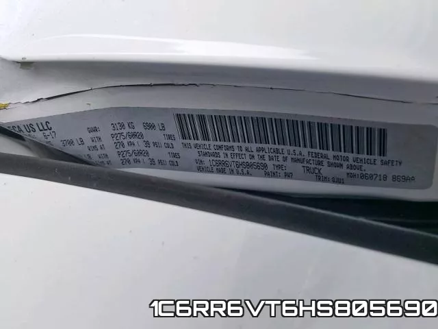 1C6RR6VT6HS805690 фото 2