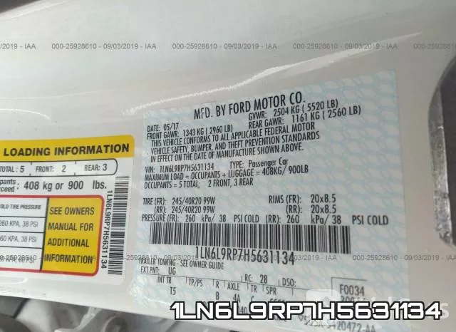 1LN6L9RP7H5631134 фото 10
