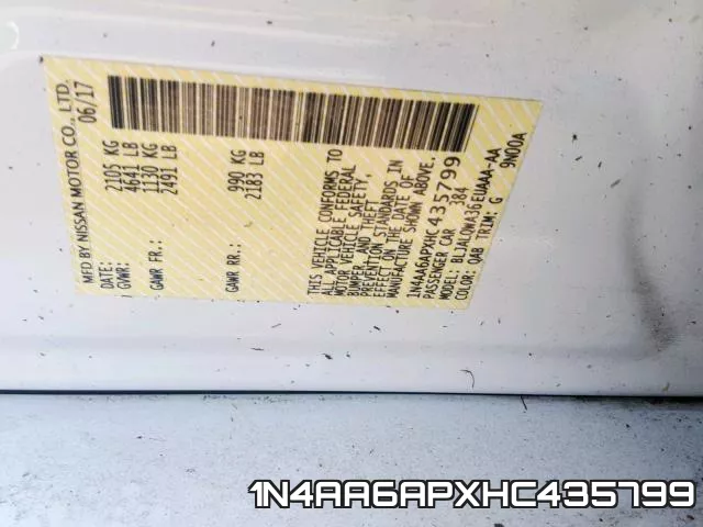 1N4AA6APXHC435799 фото 2