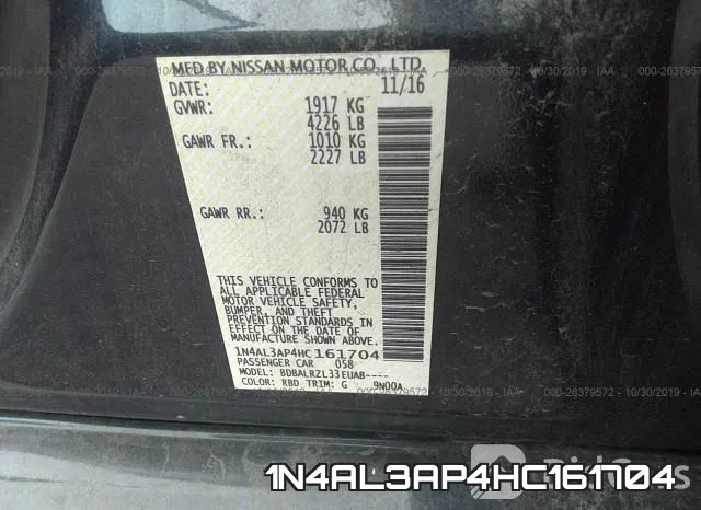 1N4AL3AP4HC161704 фото 10