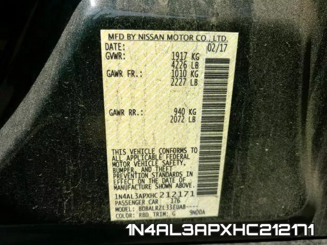 1N4AL3APXHC212171 фото 2