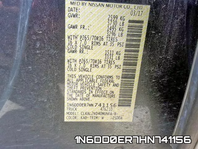 1N6DD0ER7HN741156 фото 2