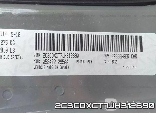 2C3CDXCT7JH312690 фото 10