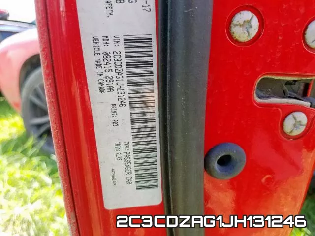 2C3CDZAG1JH131246 фото 2