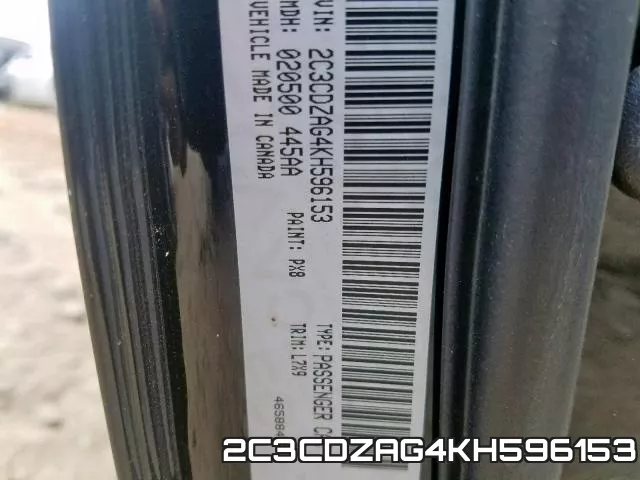 2C3CDZAG4KH596153 фото 2