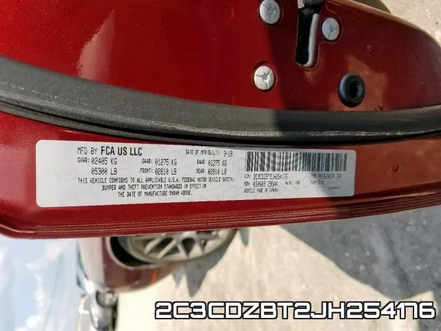 2C3CDZBT2JH254176 фото 2