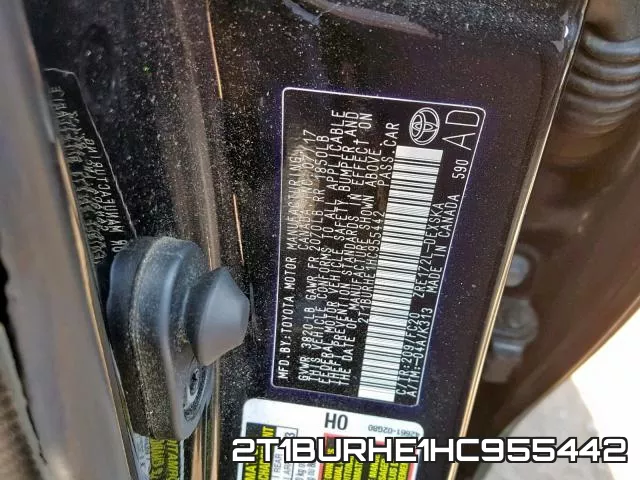2T1BURHE1HC955442 фото 2