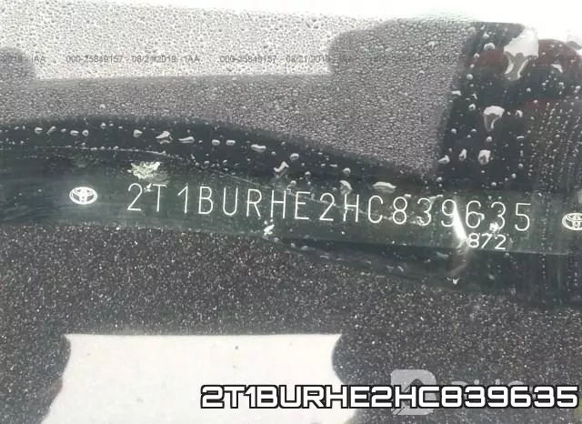 2T1BURHE2HC839635 фото 9