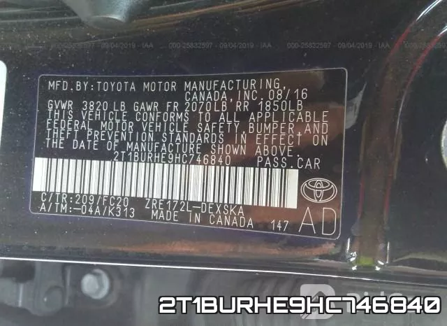 2T1BURHE9HC746840 фото 10