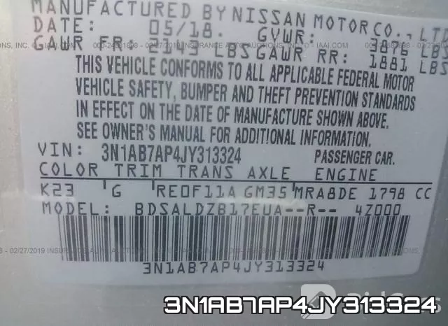 3N1AB7AP4JY313324 фото 10