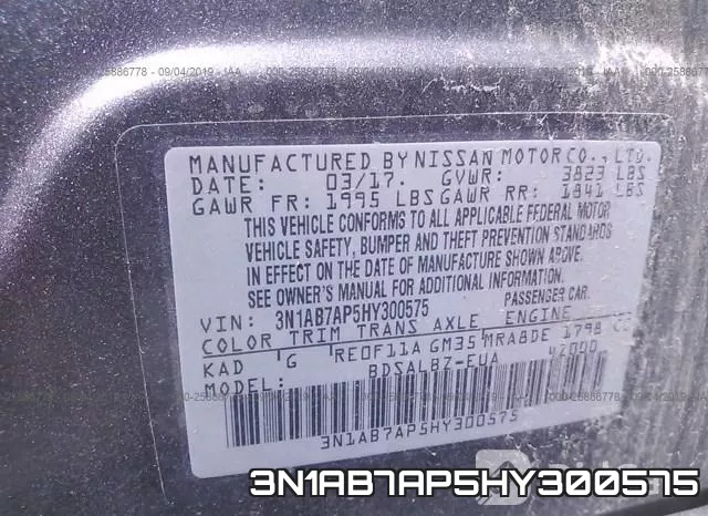 3N1AB7AP5HY300575 фото 10