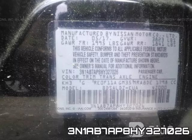 3N1AB7AP8HY327026 фото 8