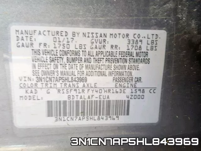 3N1CN7AP5HL843969 фото 2