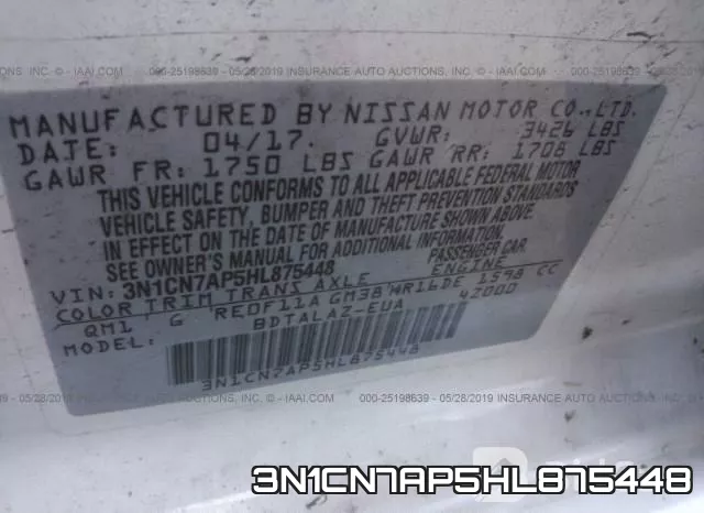 3N1CN7AP5HL875448 фото 10