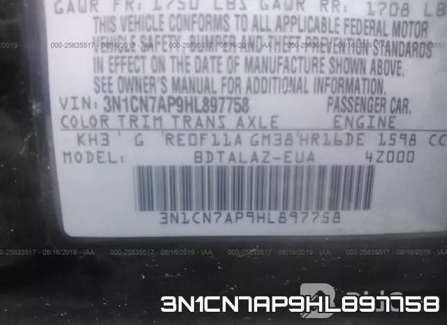 3N1CN7AP9HL897758 фото 10